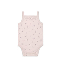 Organic Cotton Bridget Singlet Bodysuit - Meredith Violet Childrens Bodysuit from Jamie Kay NZ