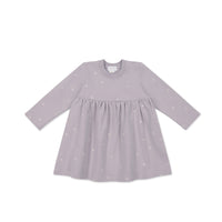 Organic Cotton Charlotte Dress - Annie Ditzy Violet Ice Childrens Dress from Jamie Kay NZ