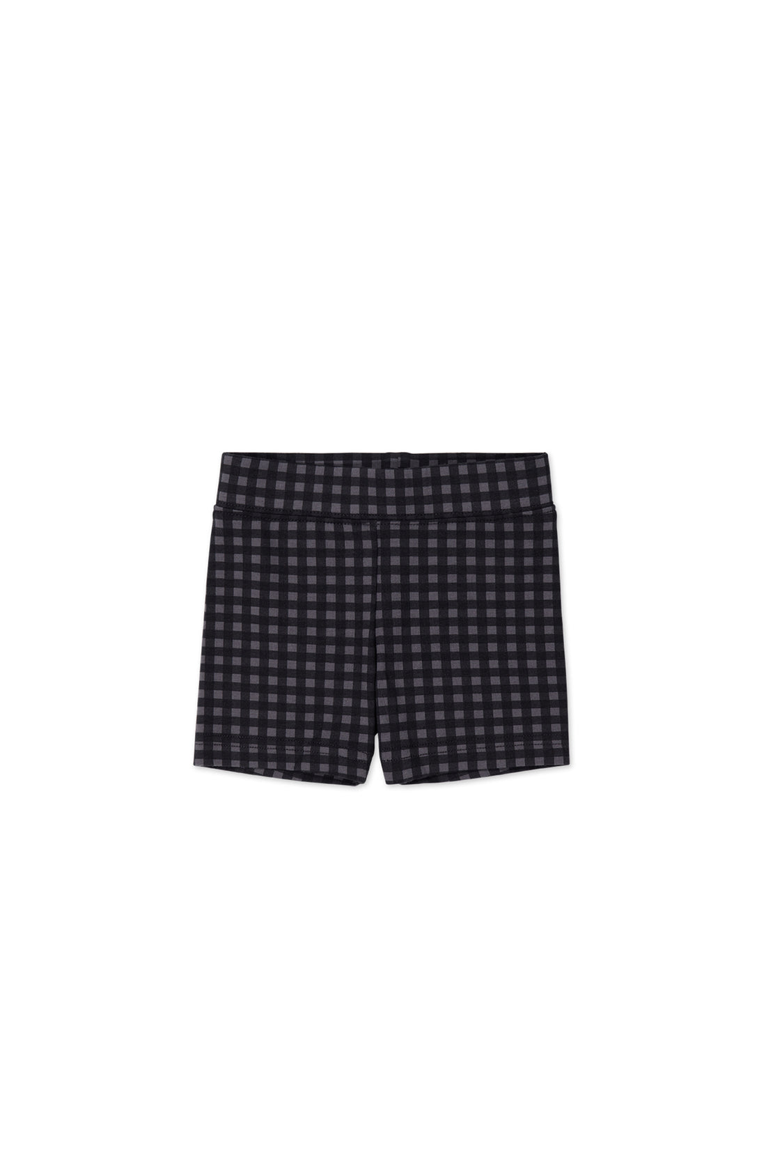 Organic Cotton Everyday Bike Short - Gingham Night Childrens Short from Jamie Kay NZ