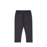 Organic Cotton Everyday Legging - Gingham Night Childrens Legging from Jamie Kay NZ