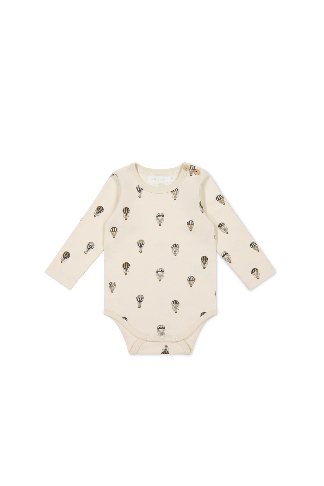 Organic Cotton Fernley Bodysuit - Montgolfiere Cloud Childrens Bodysuit from Jamie Kay NZ