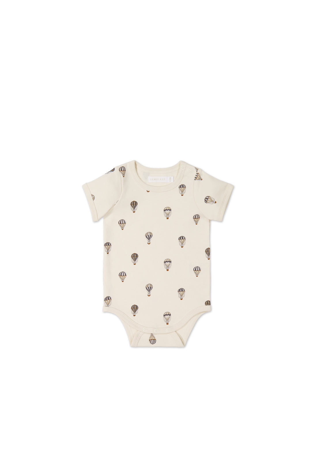 Organic Cotton Hudson Short Sleeve Bodysuit - Montgolfiere Cloud Childrens Bodysuit from Jamie Kay NZ