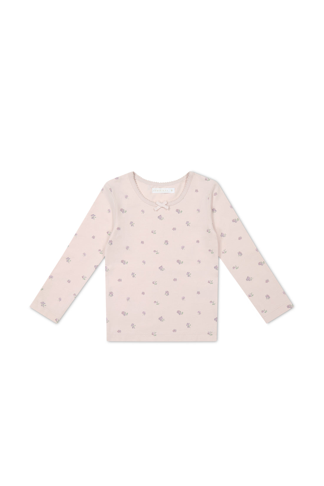 Organic Cotton Long Sleeve Top - Meredith Violet Childrens Top from Jamie Kay NZ