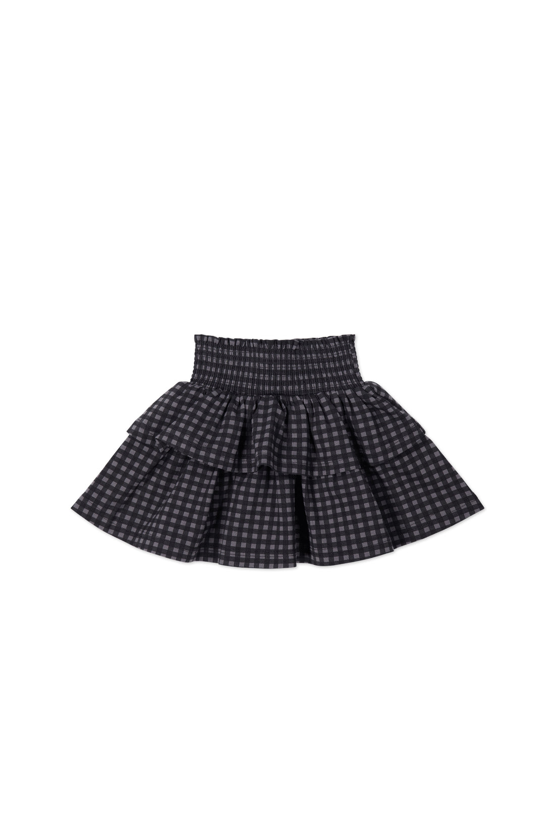 Organic Cotton Ruby Skirt - Gingham Night Childrens Skirt from Jamie Kay NZ