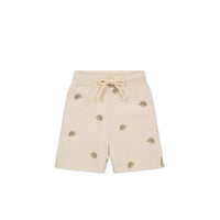 Pima Cotton Marley Short - Henry Hedgehog Birch Childrens Short from Jamie Kay NZ