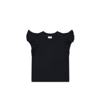 Pima Cotton Ruby Top - Black Bean Childrens Top from Jamie Kay NZ