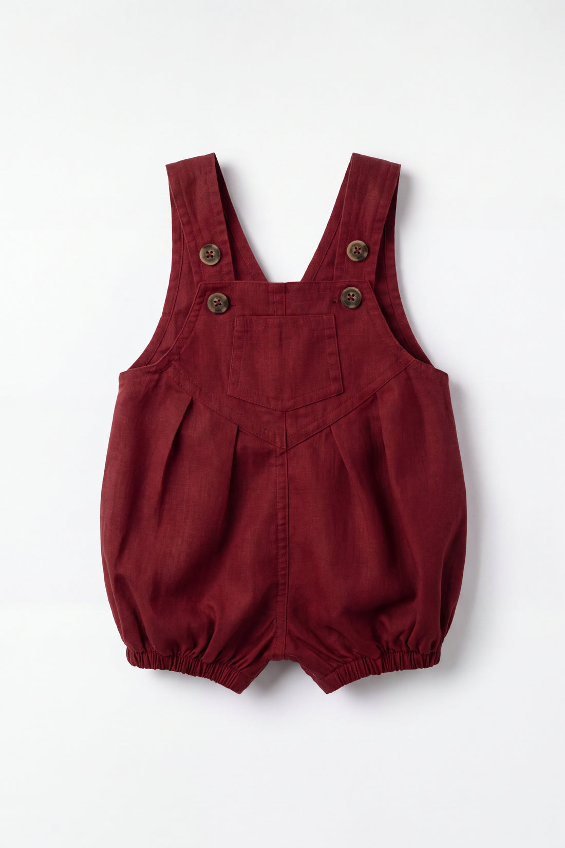Linen Ira Playsuit - Cherry Childrens Playsuit from Jamie Kay NZ