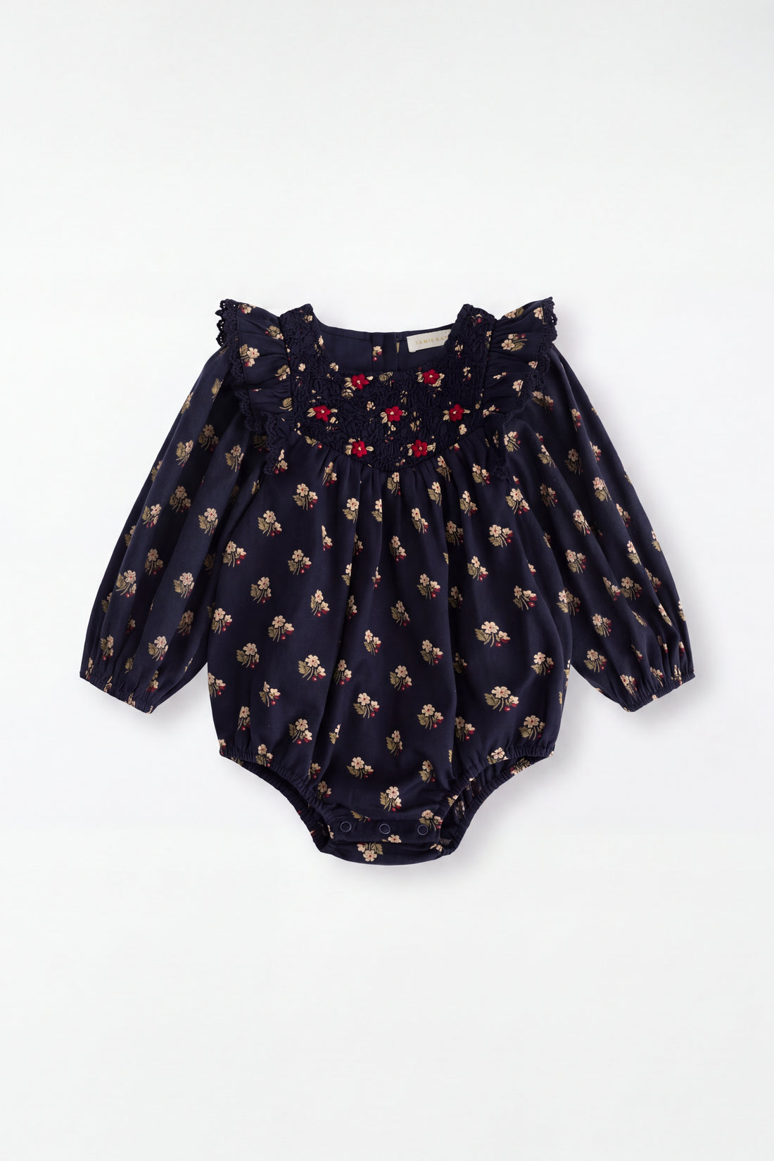 Organic Cotton Jovie Playsuit - Elsa Navy Childrens Playsuit from Jamie Kay NZ
