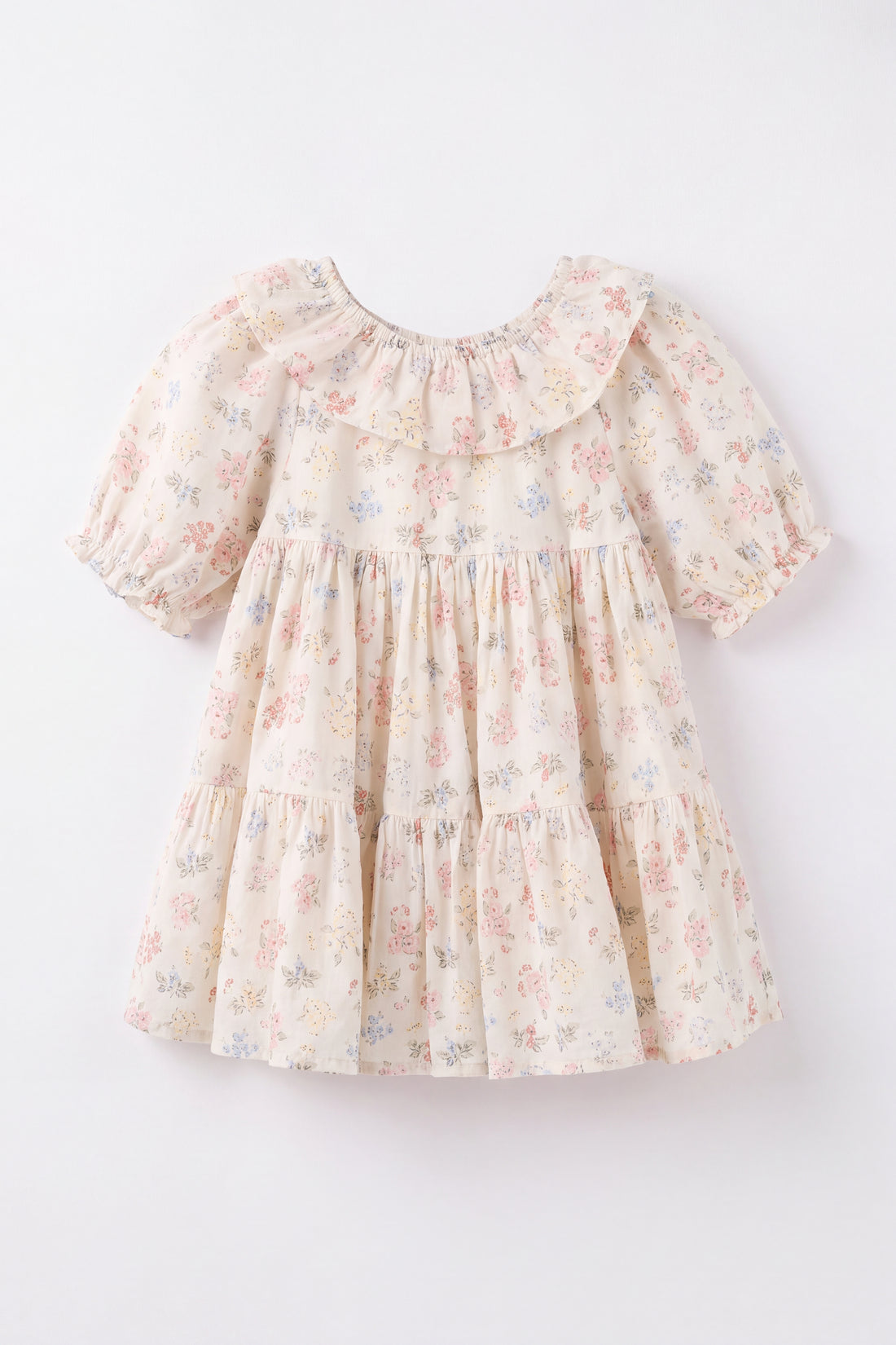 Organic Cotton Acacia Dress - Morgan Vanilla Childrens Dress from Jamie Kay NZ