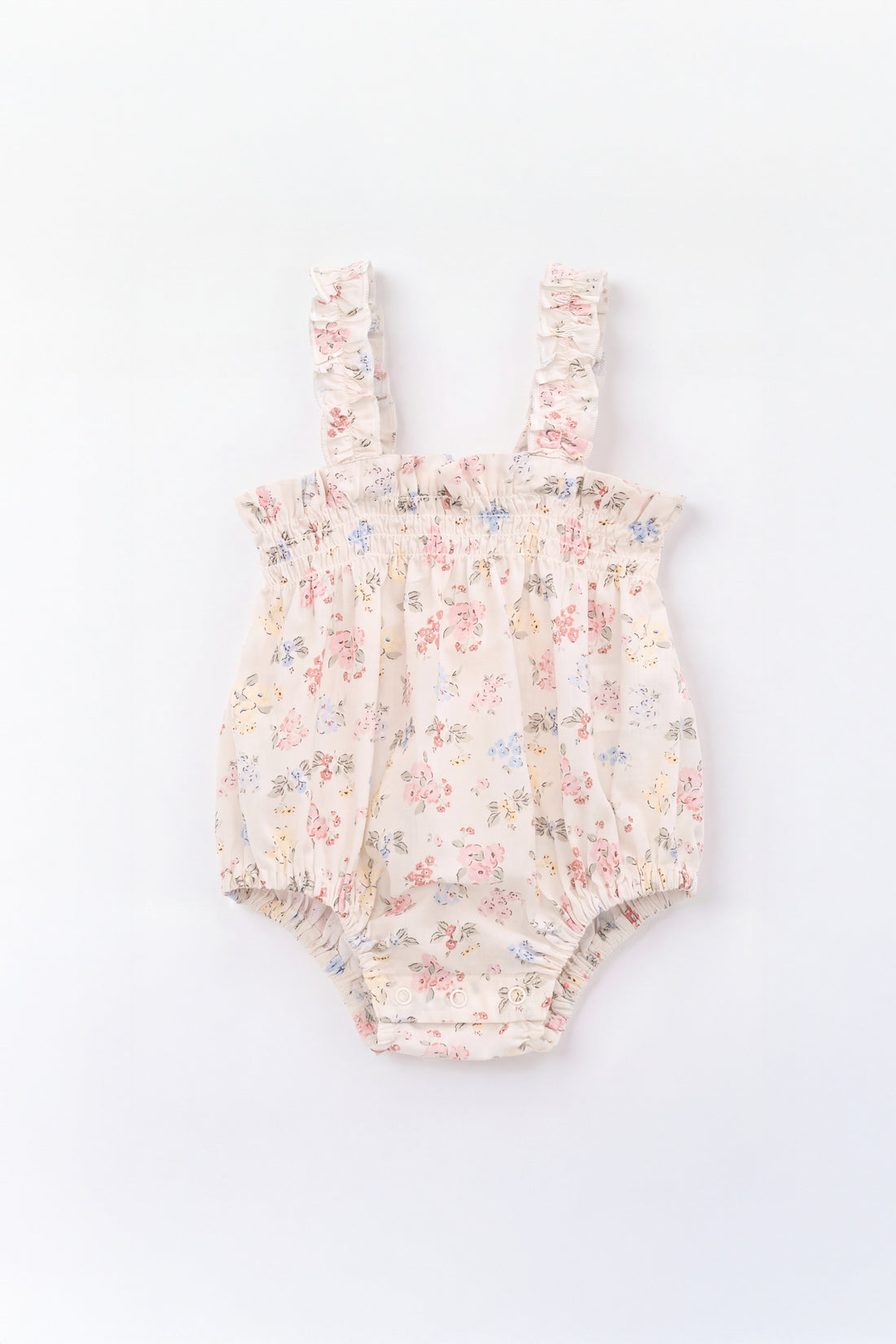 Organic Cotton Cassidy Playsuit - Morgan Vanilla Childrens Pants from Jamie Kay NZ