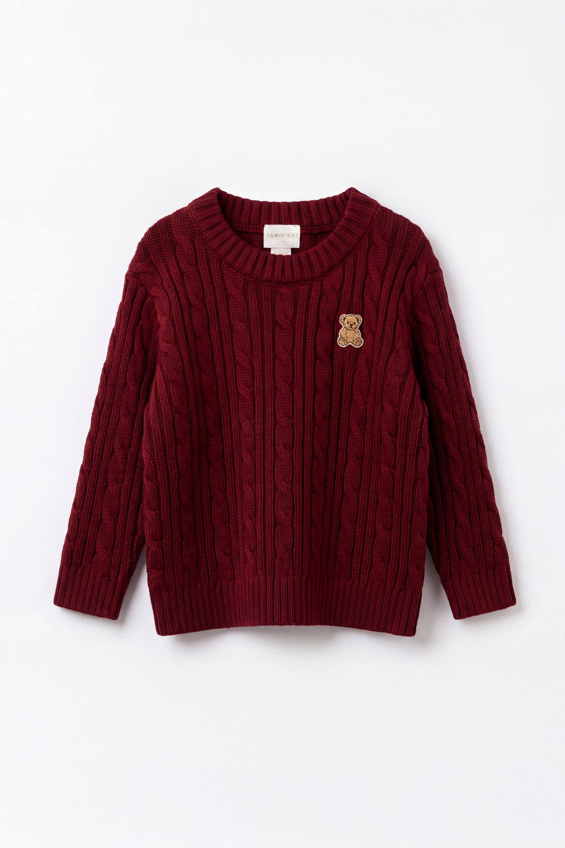 Richard Knit Jumper - Cherry Childrens Jumper from Jamie Kay NZ