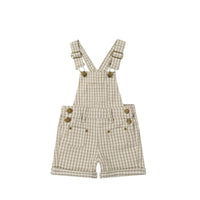 Chase Cotton Twill Short Overall - Gingham