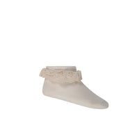 Frill Ankle Sock - Rosewater