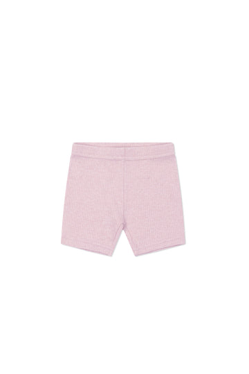 Organic Cotton Modal Elisa Bike Short - Orchid Marle Childrens Short from Jamie Kay NZ