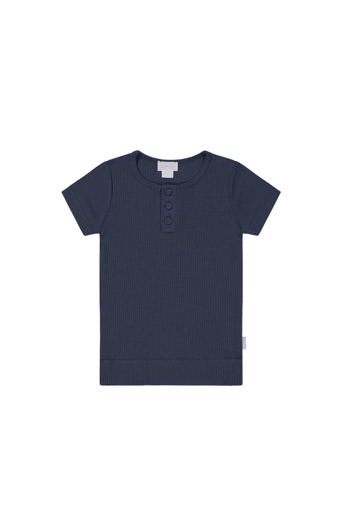 Organic Cotton Modal Henley Tee - Charter Childrens Top from Jamie Kay NZ