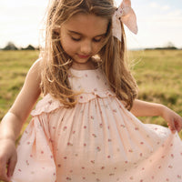 Organic Cotton Muslin Lola Dress - Meredith Morganite Childrens Dress from Jamie Kay NZ