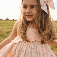 Organic Cotton Muslin Lola Dress - Meredith Morganite Childrens Dress from Jamie Kay NZ