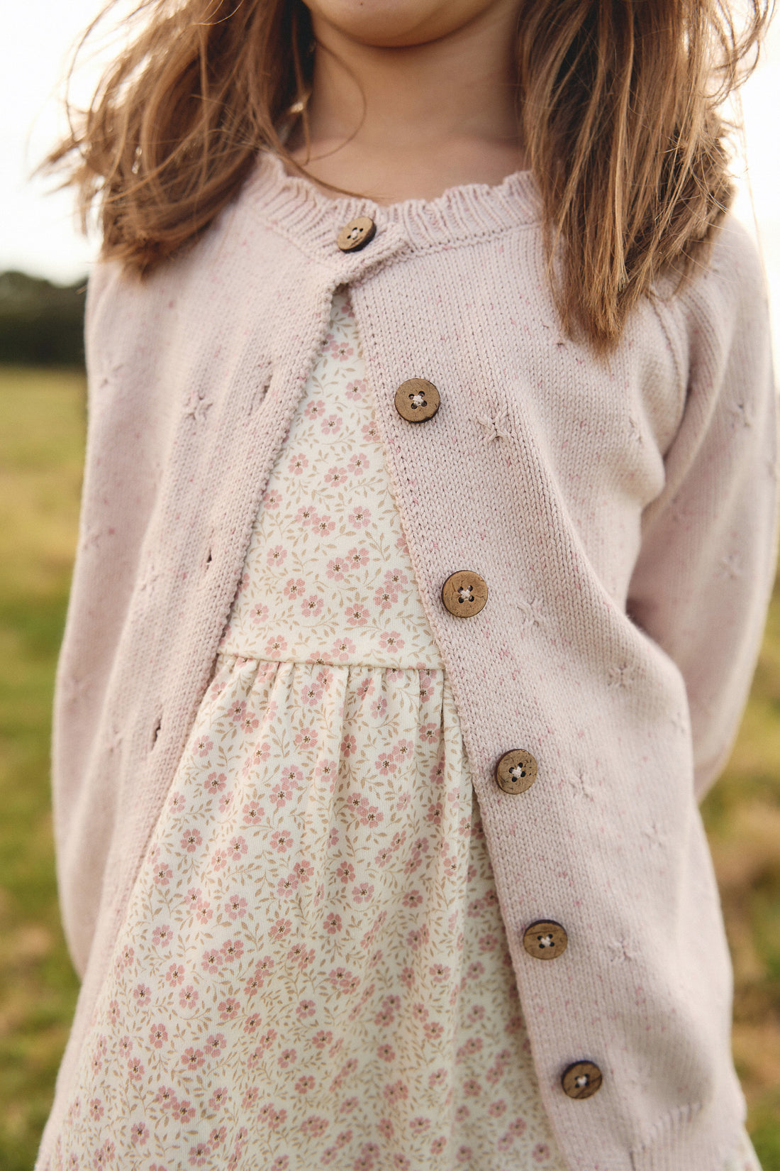 Felicity Cardigan - Ballerina Fleck Childrens Cardigan from Jamie Kay NZ