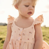 Organic Cotton Muslin Cassie Top - Meredith Morganite Childrens Top from Jamie Kay NZ