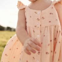 Organic Cotton Muslin Cassie Top - Meredith Morganite Childrens Top from Jamie Kay NZ