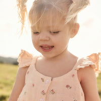 Organic Cotton Muslin Cassie Top - Meredith Morganite Childrens Top from Jamie Kay NZ