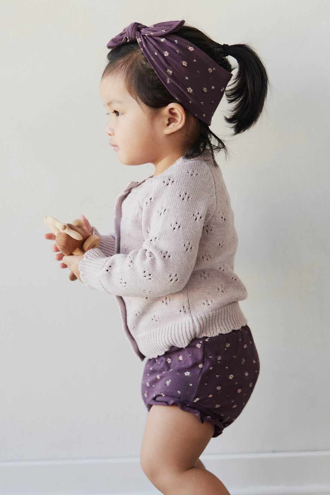 Organic Cotton Frill Bloomer - Goldie Huckleberry Sparse Childrens Bloomer from Jamie Kay NZ