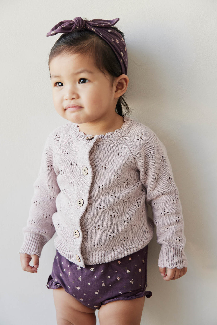 Organic Cotton Frill Bloomer - Goldie Huckleberry Sparse Childrens Bloomer from Jamie Kay NZ