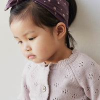 Organic Cotton Headband - Goldie Huckleberry Sparse Childrens Headband from Jamie Kay NZ