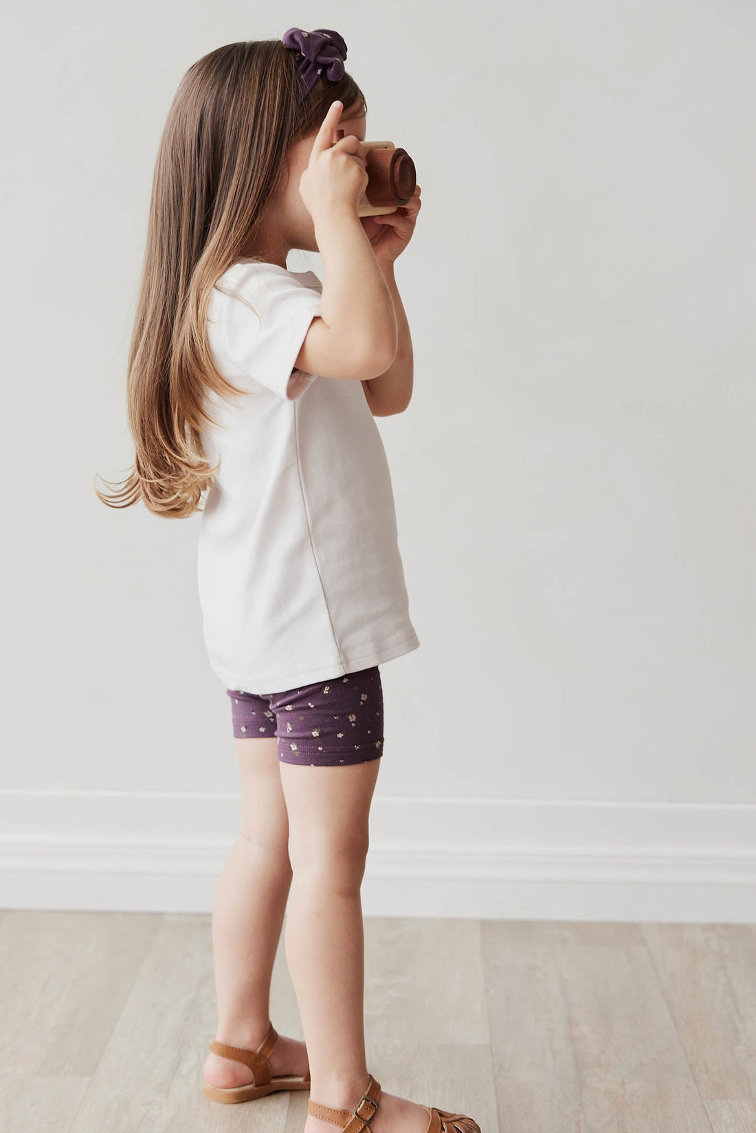 Organic Cotton Everyday Bike Short - Goldie Huckleberry Sparse Childrens Short from Jamie Kay NZ