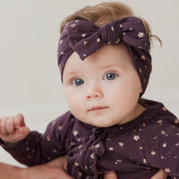 Organic Cotton Headband - Goldie Huckleberry Sparse Childrens Headband from Jamie Kay NZ