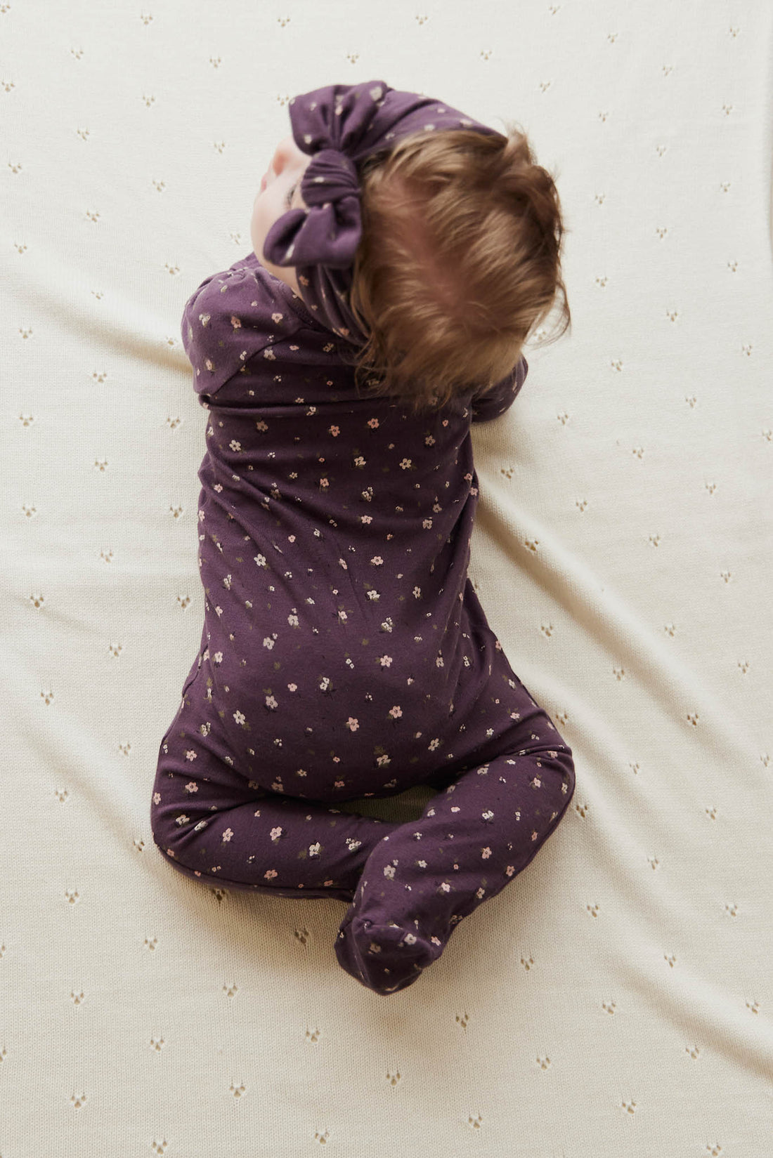 Organic Cotton Melanie Onepiece - Goldie Huckleberry Sparse Childrens Onepiece from Jamie Kay NZ