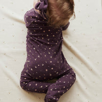 Organic Cotton Melanie Onepiece - Goldie Huckleberry Sparse Childrens Onepiece from Jamie Kay NZ