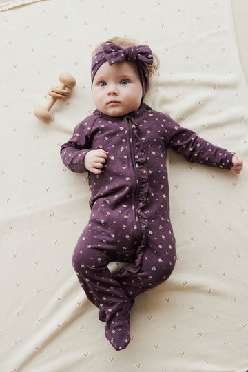 Organic Cotton Melanie Onepiece - Goldie Huckleberry Sparse Childrens Onepiece from Jamie Kay NZ