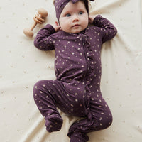 Organic Cotton Melanie Onepiece - Goldie Huckleberry Sparse Childrens Onepiece from Jamie Kay NZ