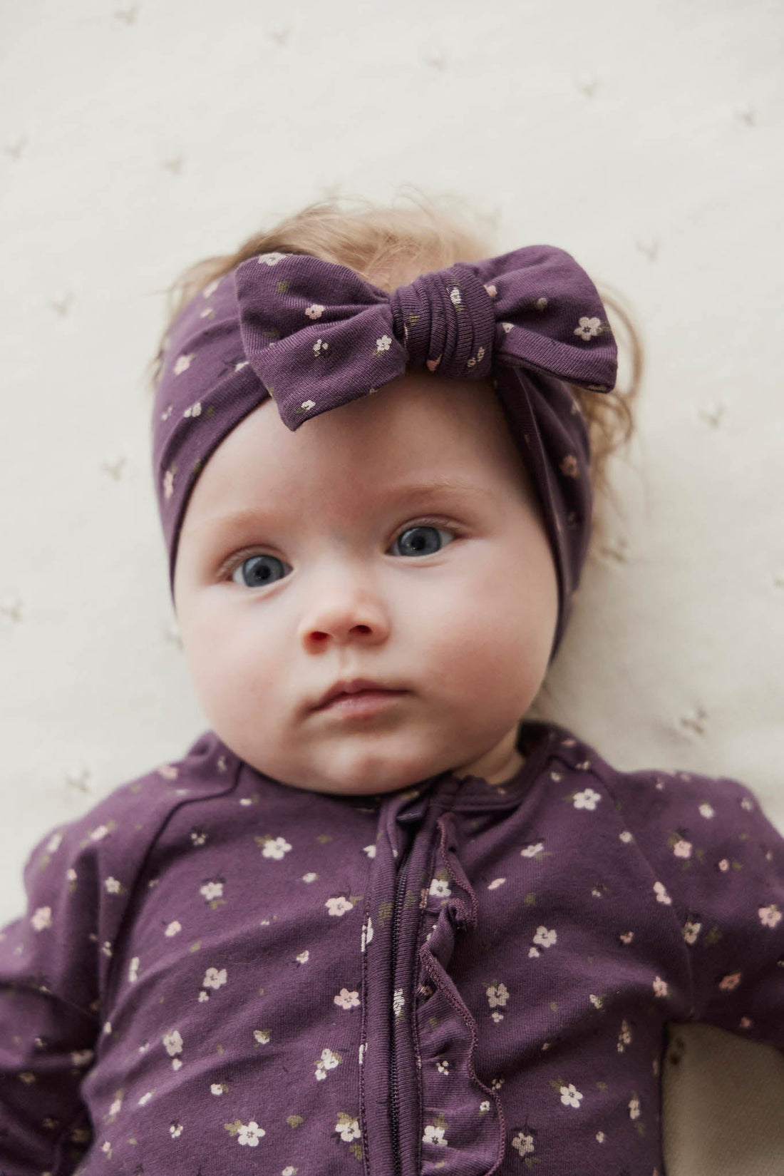 Organic Cotton Melanie Onepiece - Goldie Huckleberry Sparse Childrens Onepiece from Jamie Kay NZ