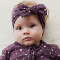 Organic Cotton Headband - Goldie Huckleberry Sparse Childrens Headband from Jamie Kay NZ