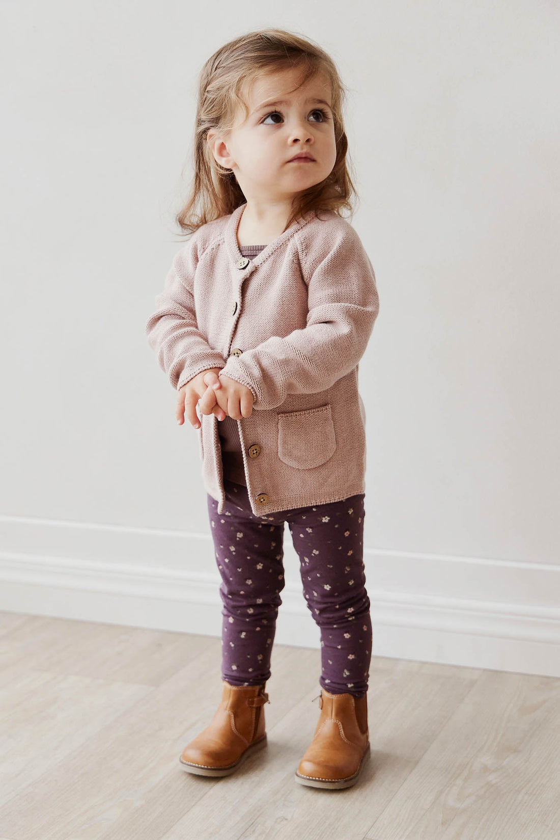 Organic Cotton Legging - Goldie Huckleberry Sparse Childrens Legging from Jamie Kay NZ