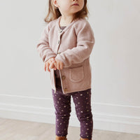 Organic Cotton Legging - Goldie Huckleberry Sparse Childrens Legging from Jamie Kay NZ