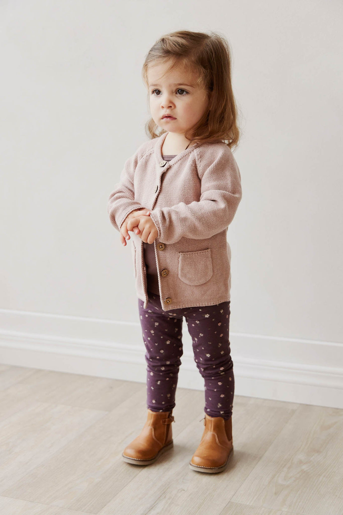 Organic Cotton Legging - Goldie Huckleberry Sparse Childrens Legging from Jamie Kay NZ