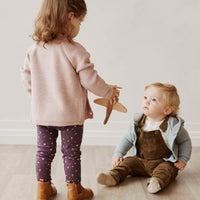 Organic Cotton Legging - Goldie Huckleberry Sparse Childrens Legging from Jamie Kay NZ