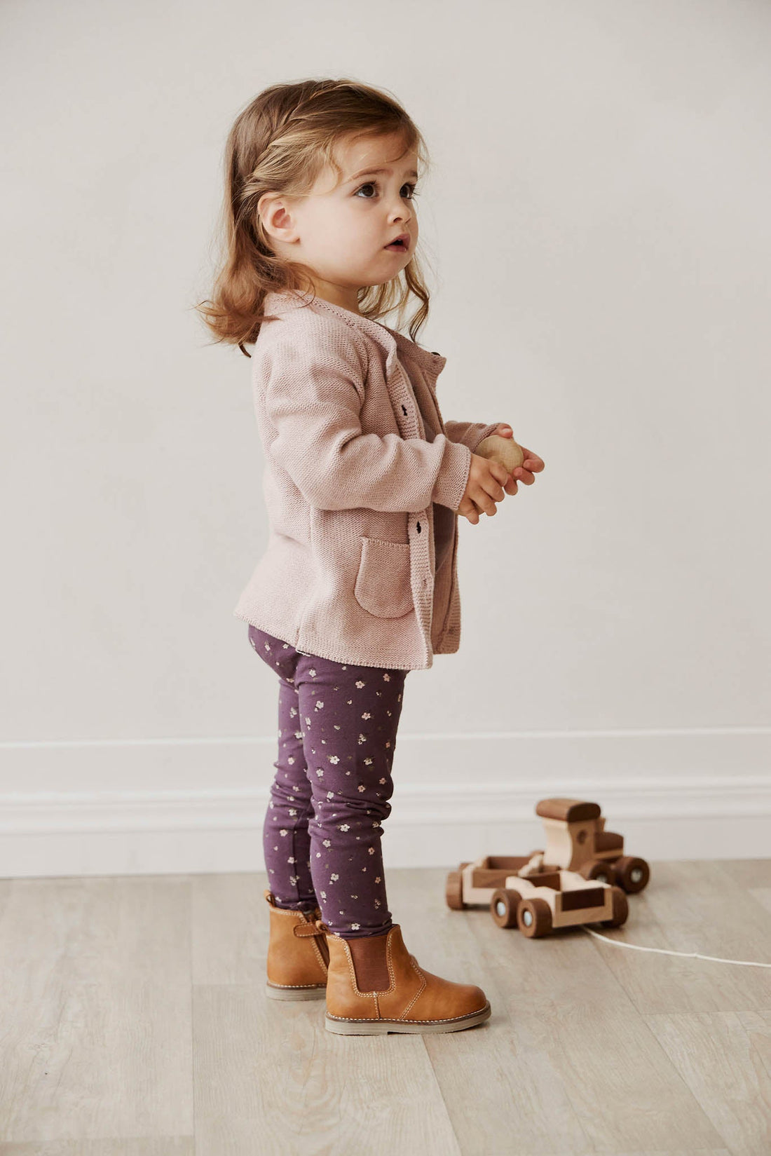 Organic Cotton Legging - Goldie Huckleberry Sparse Childrens Legging from Jamie Kay NZ