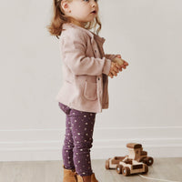 Organic Cotton Legging - Goldie Huckleberry Sparse Childrens Legging from Jamie Kay NZ