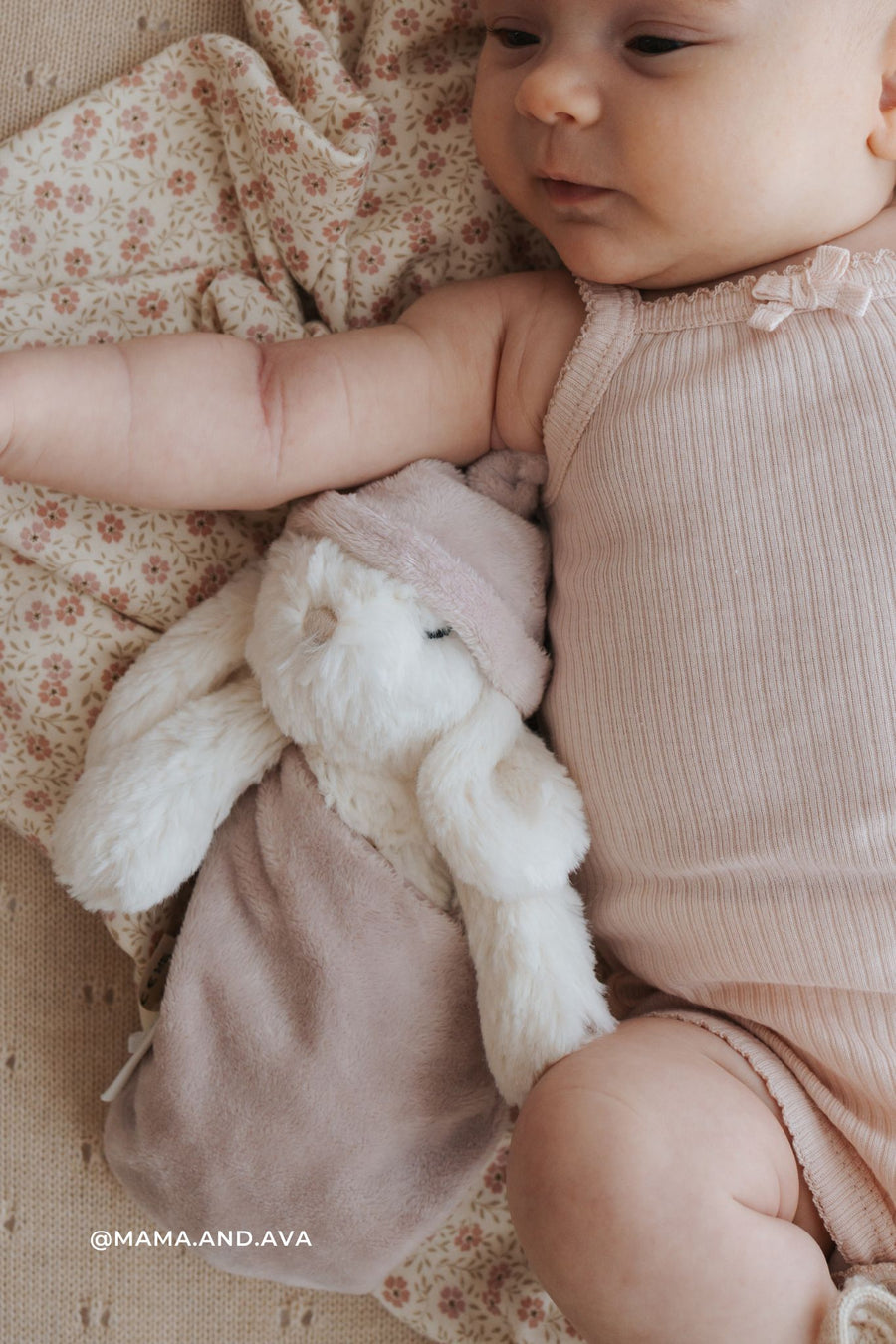 Snuggle Bunnies - Sleeping Penelope  - Blush Childrens Toy from Jamie Kay NZ