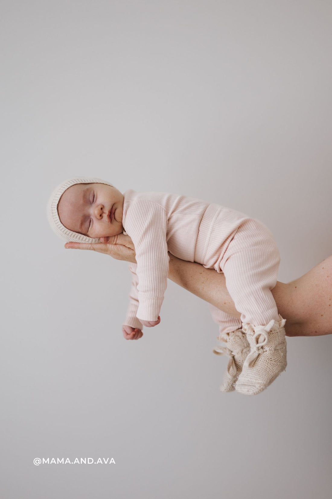 Organic Cotton Modal Long Sleeve Bodysuit - Dainty Pink Childrens Bodysuit from Jamie Kay NZ