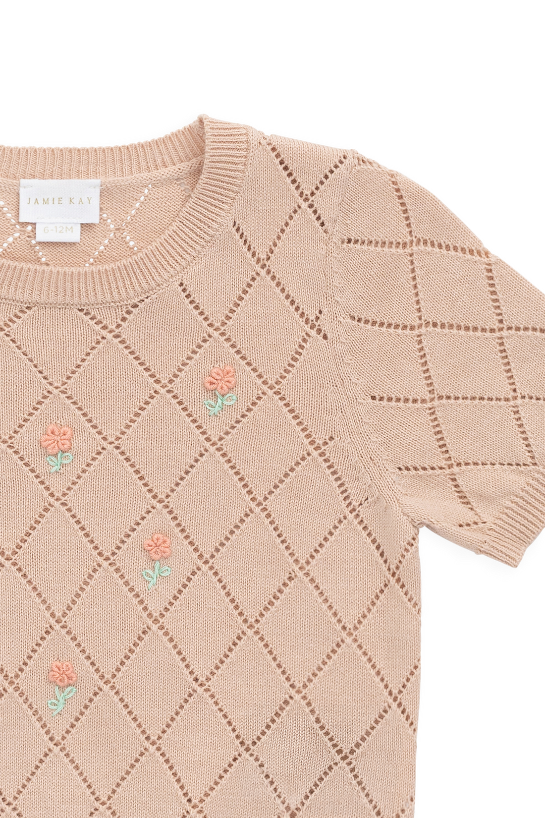 Alexandra Top - Rose Mist Alexandra Flower Childrens Top from Jamie Kay NZ