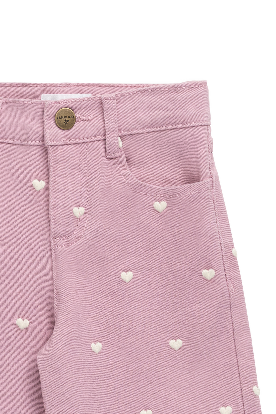 Astra Pant - Petite Heart Orchid Childrens Pant from Jamie Kay NZ