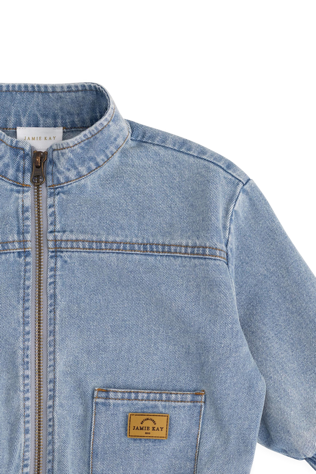 Murray Denim Jacket - Light Wash Childrens Jacket from Jamie Kay NZ