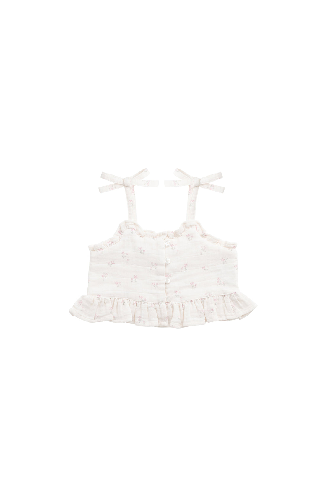 Organic Cotton Muslin Mirabel Top - Pauline Pink Childrens Top from Jamie Kay NZ