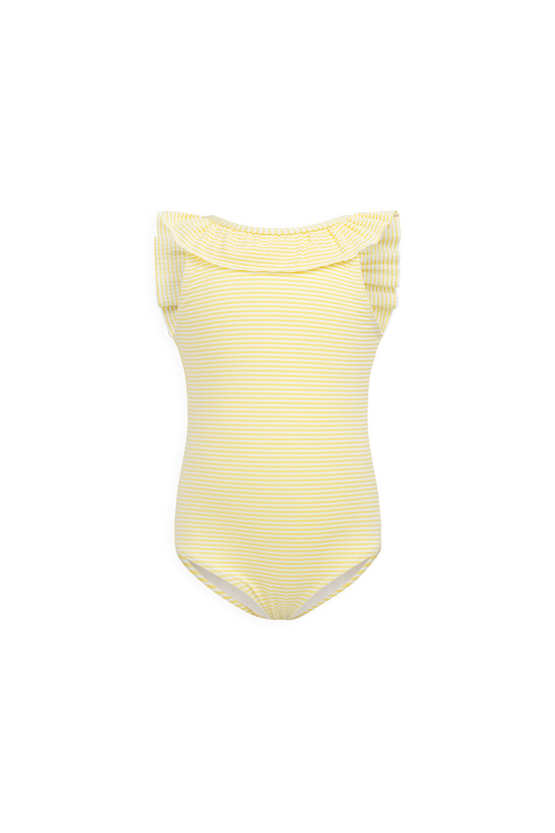 Emmeline Swimsuit - Camomile Stripe Childrens Swimwear from Jamie Kay NZ