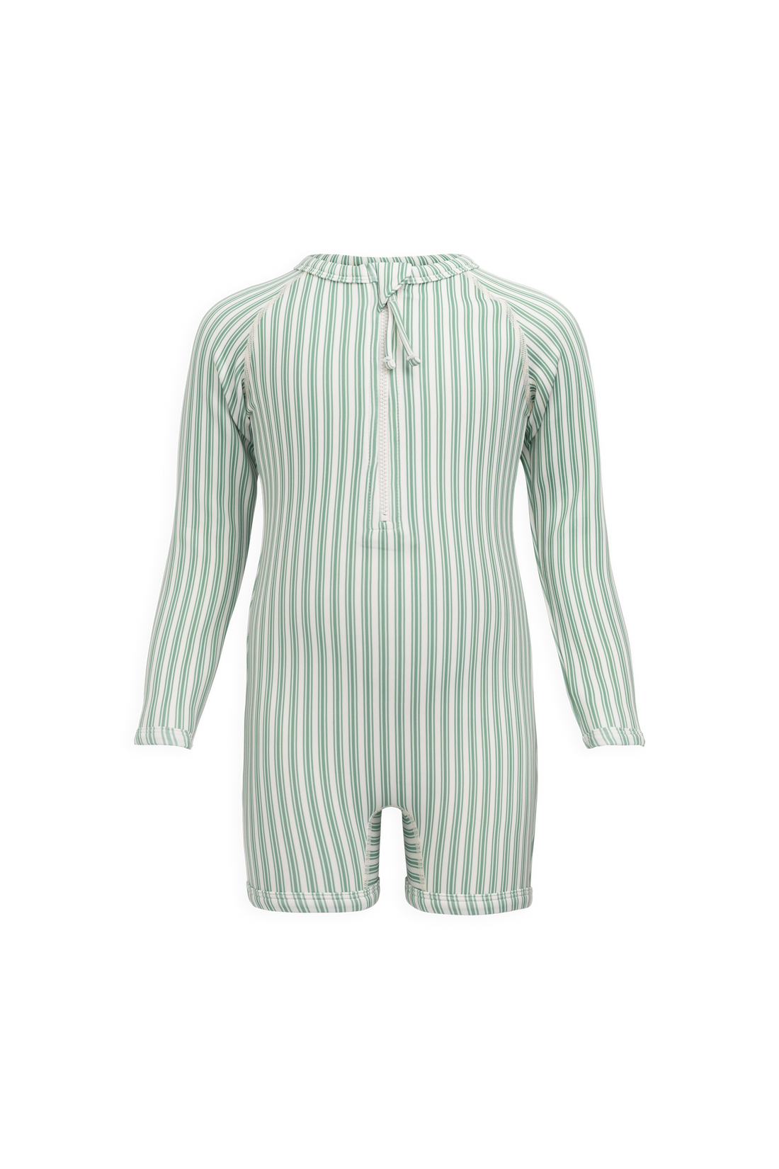 Florian Zip Swimsuit - Variegated Stripe Snow Pea Childrens Swimwear from Jamie Kay NZ